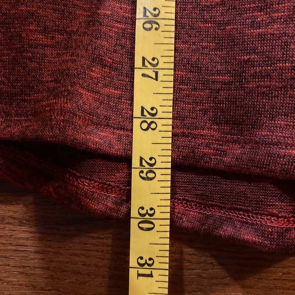 ๐ Faded Glory (1X - 16W) L/S sheer orange tunic - Picture 6 of 11